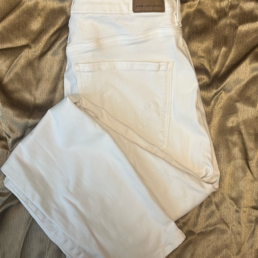 American Eagle Outfitters White Straight Leg Jeans - Women's